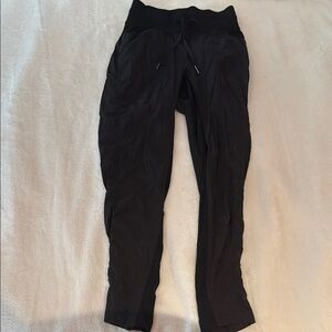 Black Lululemon drawstring pants